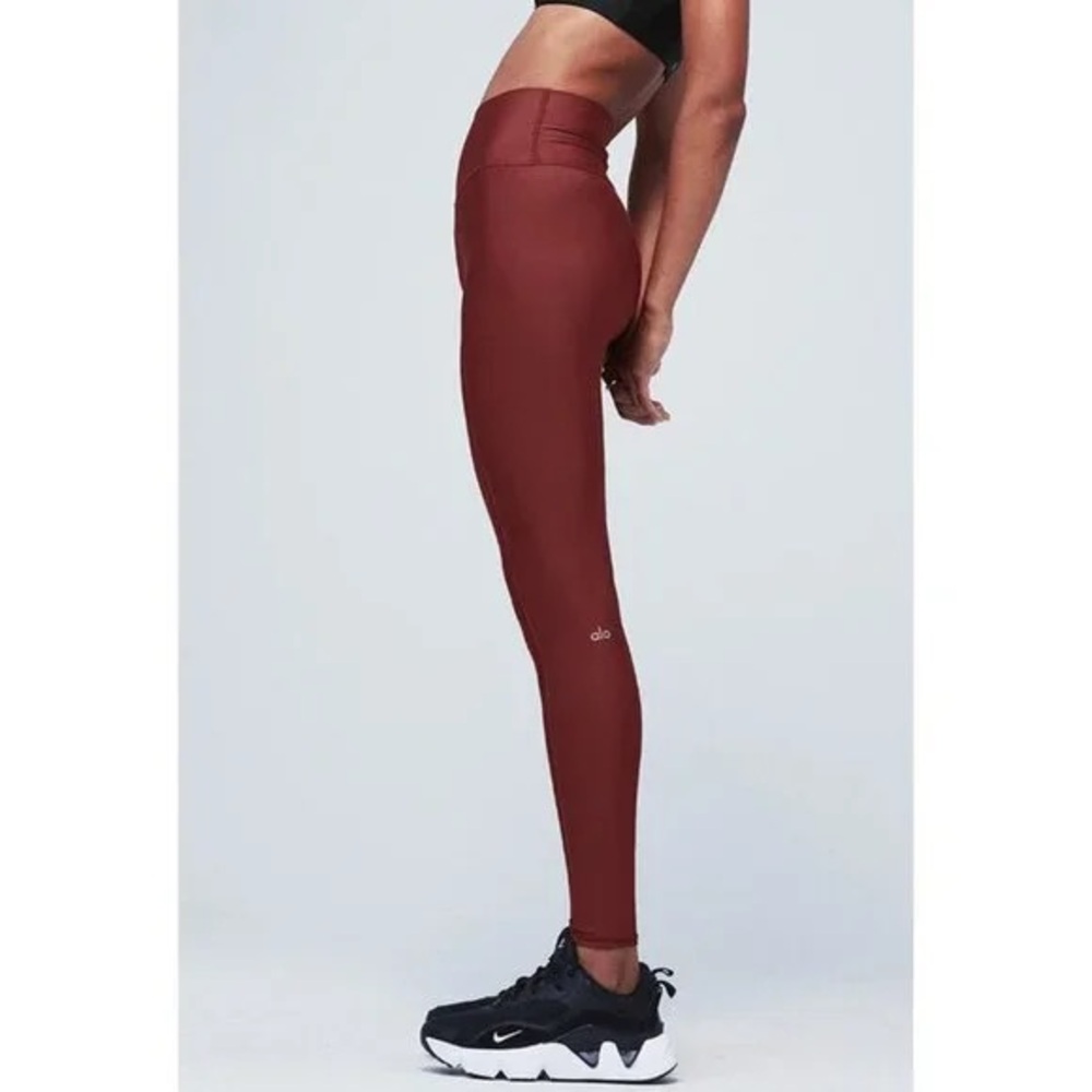 ALO Yoga High-Waist Cranberry Full Length Leggings size L